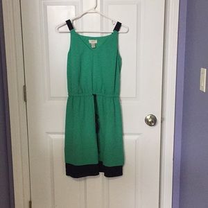 Green and Navy dress